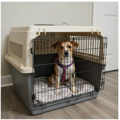 Brittany Spaniel herding practice