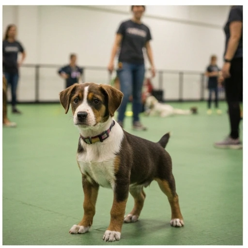Herding dog working with livestock
