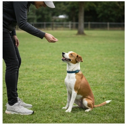 Brittany Spaniel in training