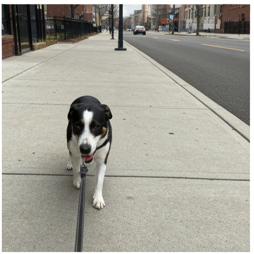 Herding dog in action