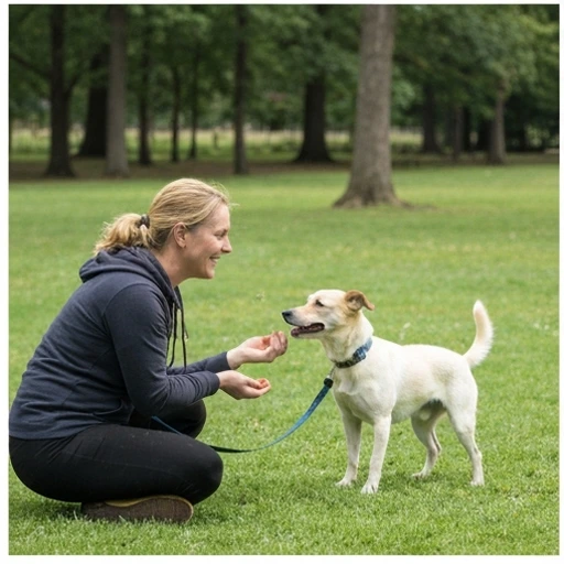 Dog training exercise