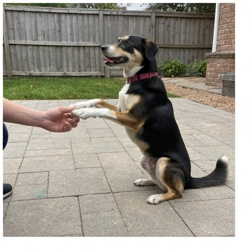 Herding dog working with livestock