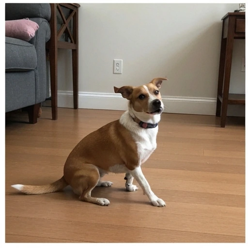 Brittany Spaniel in training